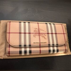 Burberry Canvas long wallet
